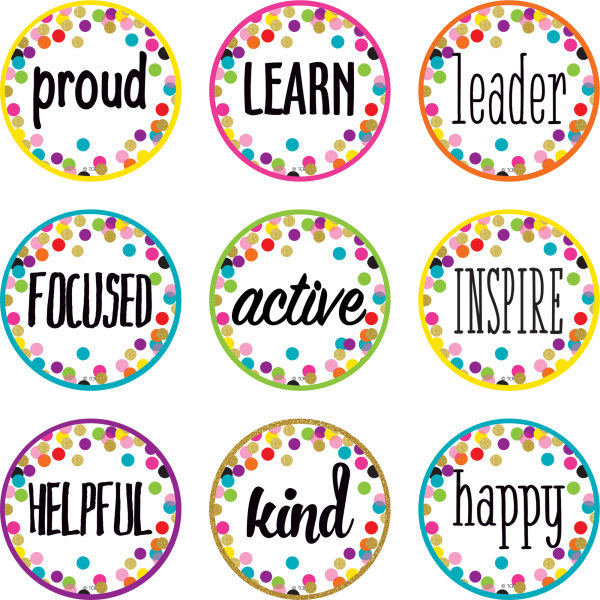 MINI ACCENTS: POSITIVE WORDS CONFETTI