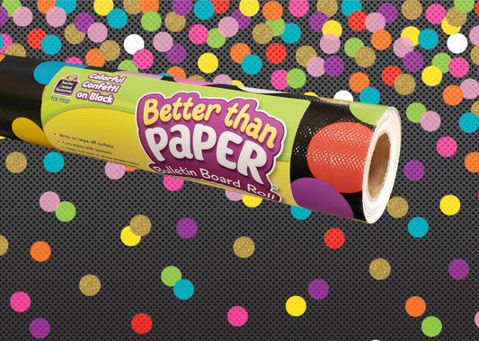 BETTER THAN PAPER: COLORFUL CONFETTI ON BLACK
