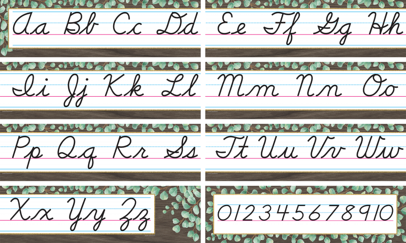 MINI BULLETIN BOARD: CURSIVE EUCALYPTUS