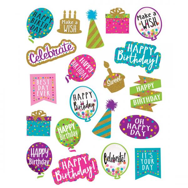 STICKERS: HAPPY BIRTHDAY CONFETTI