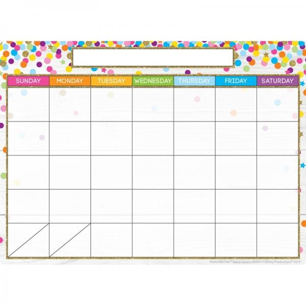 SMART POLY SPACE SAVER CALENDAR CONFETTI