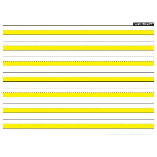 SMART POLY SPACE SAVER HANDWRITING HIGHLIGHTED YELLOW 3/4"