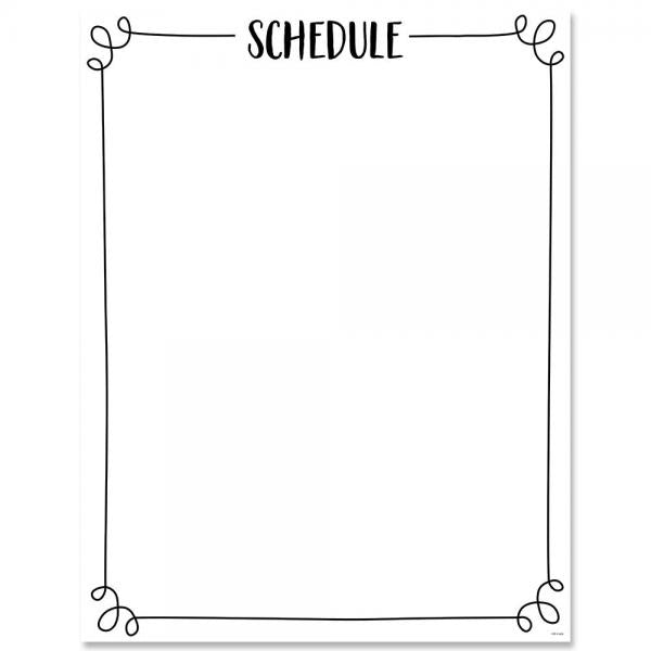 CHART: SCHEDULE CORE DECOR