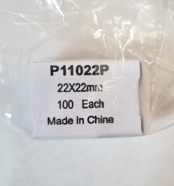 COVER GLASS 22 X 22 PLASTIC SET OF 100