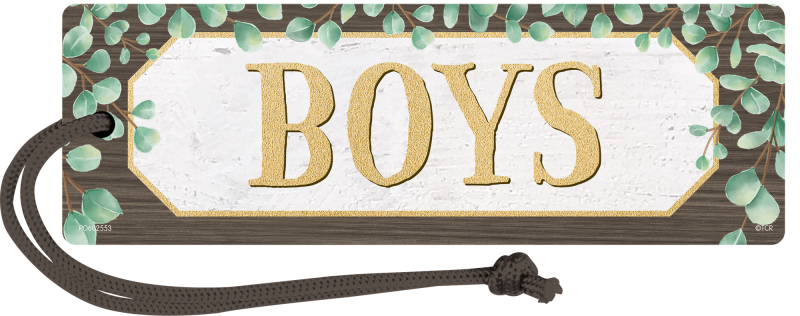 MAGNETIC HALL PASS: BOYS EUCALYPTUS