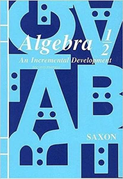 SAXON ALGEBRA 1/2 STUDENT BOOK AND FORMS