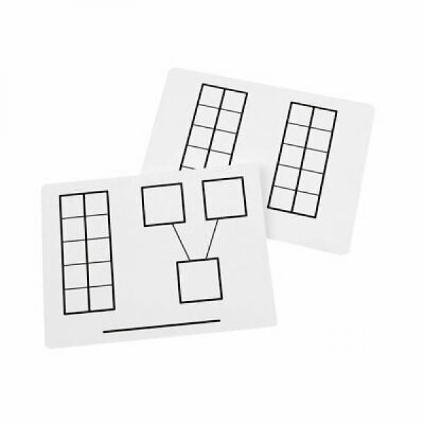 WRITE-ON WIPE OFF TEN-FRAME MATS: INDIVIDUAL