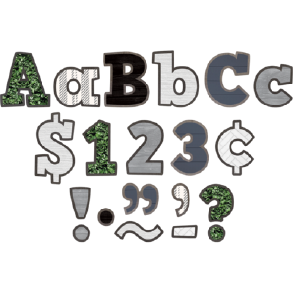 LETTERS: 4" BOLD BLOCK COMBO PACK MODERN FARMHOUSE