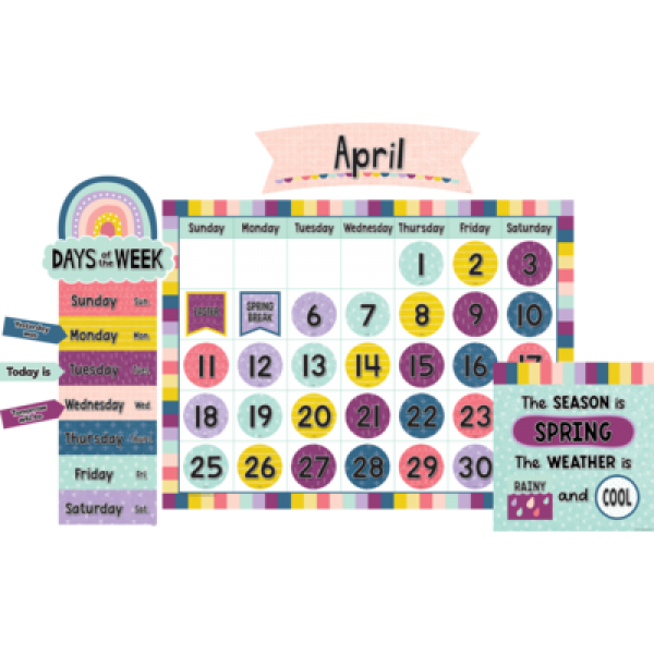 BULLETIN BOARD SET: CALENDAR OH HAPPY DAY