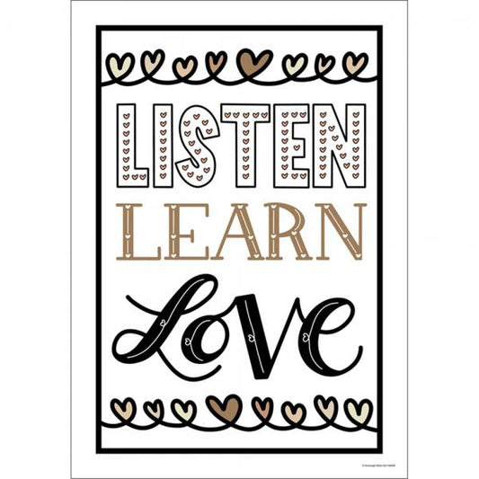 POSTER: LISTEN LEARN LOVE