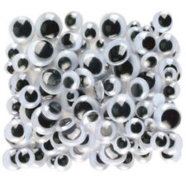 WIGGLE EYES 100 PACK ASSORTMENT