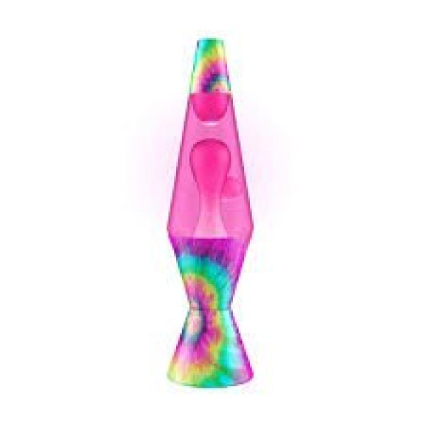 LAVA LAMP: SPIRAL TIE DYE PINK 14.5 INCH