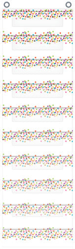 POCKET CHART: CONFETTI FILE STORAGE 10 POCKET