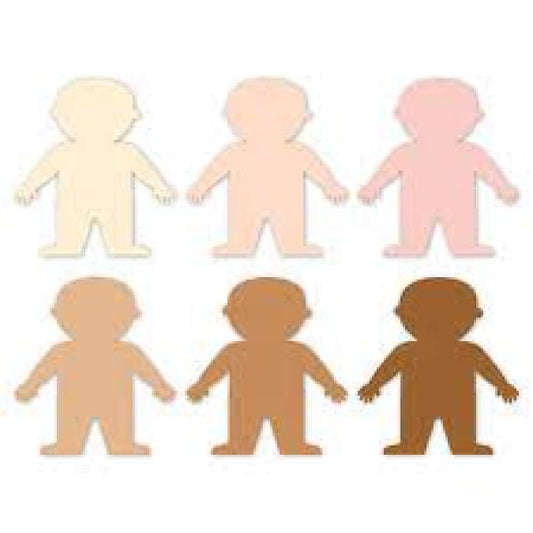 CUT-OUTS: MULTICULTURAL PEOPLE 6"