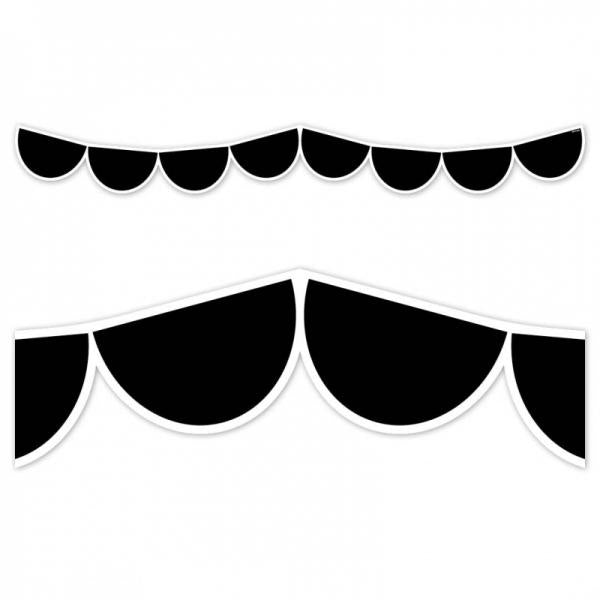 BORDER: BLACK HALF-DOTS