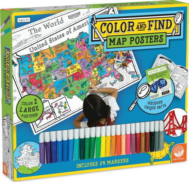 COLOR & FIND USA AND THE WORLD