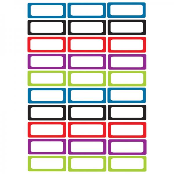 NAMEPLATE LABELS: MAGNETIC ASST. COLOR
