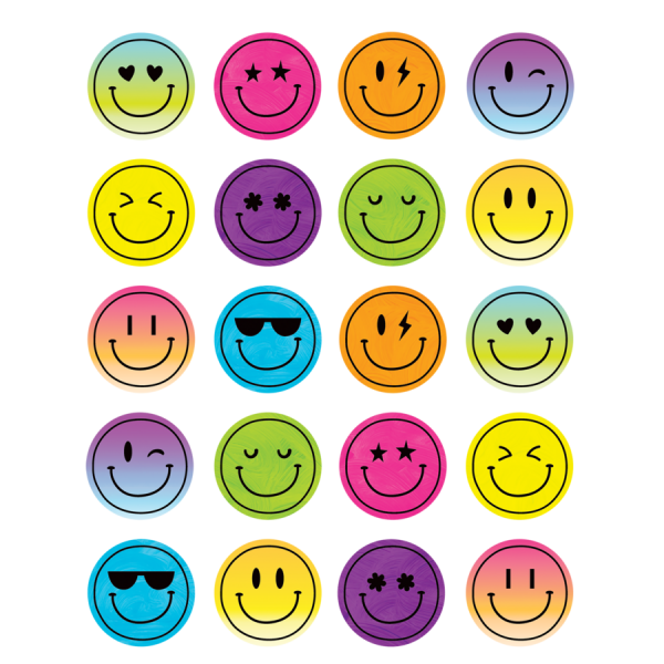 STICKERS: BRIGHTS 4EVER SMILEY FACES