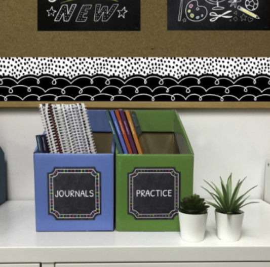 BORDER: CORE DECOR LOOP-DE-LOOP ON BLACK