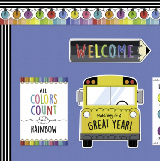 BORDER: CORE DECOR COLORFUL DOODLE LIGHTS