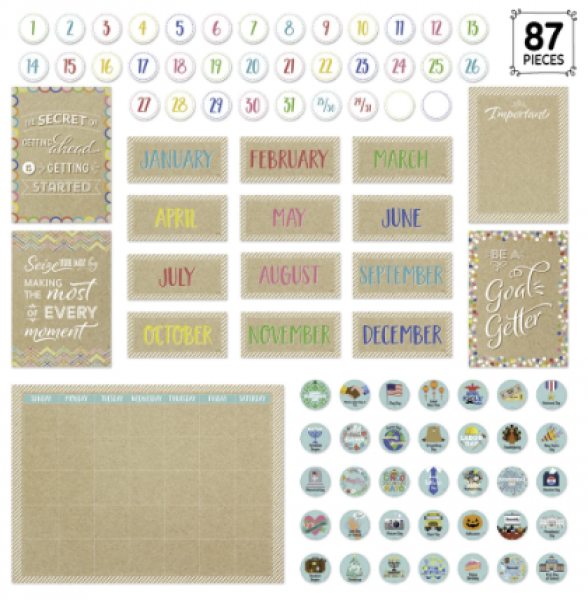 BULLETIN BOARD SET: KRAFTY POP CALENDAR