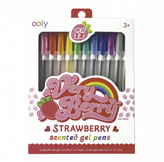 VERY BERRY STRAWBERRY SCENTED GEL PENS