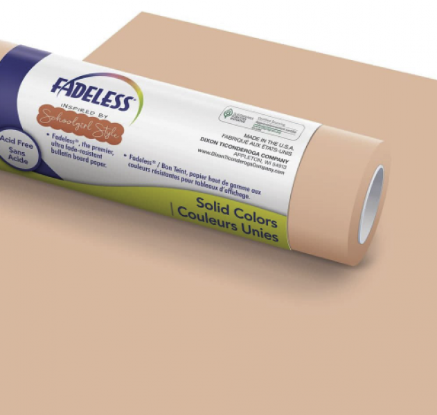 FADELESS PAPER: 48"X12" CORAL SUGAR