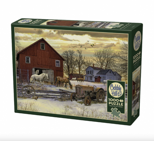 PUZZLE: WINTER ON THE FARM 1000 PIECES