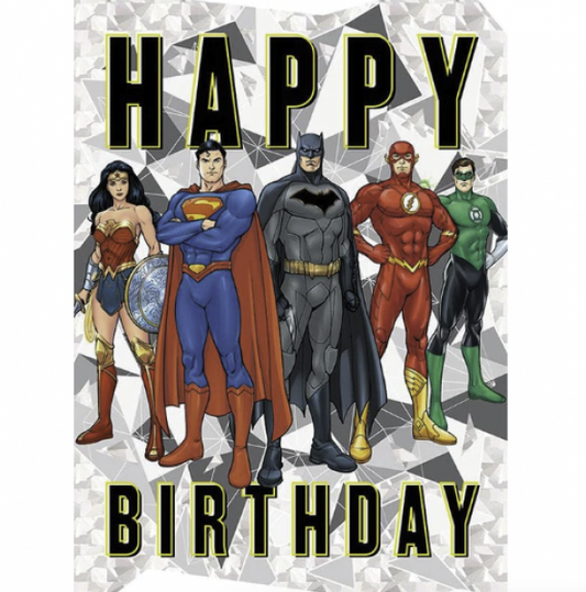GREETING CARD: HAPPY BIRTHDAY JUSTICE LEAGUE