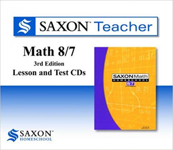SAXON TEACHER CD: MATH 8/7 LESSON AND TEST CDS