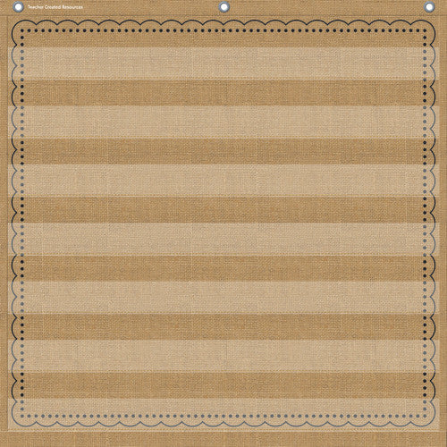 POCKET CHART: BURLAP 7 POCKET
