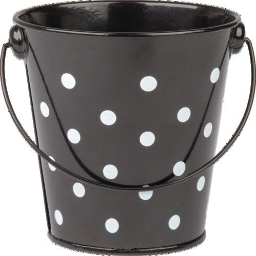 BUCKET: POLKA DOTS BLACK