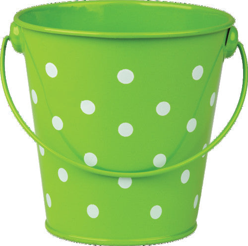 BUCKET: POLKA DOTS LIME