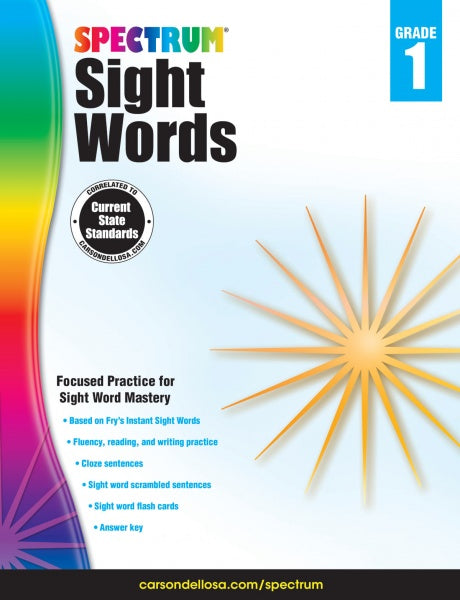 SPECTRUM COMMON CORE SIGHT WORDS GRADE 1