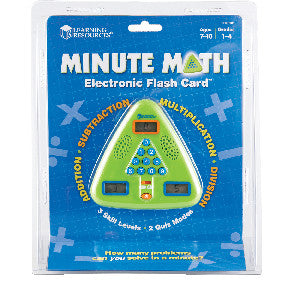 MINUTE MATH ELECTRONIC FLASH CARD GAME