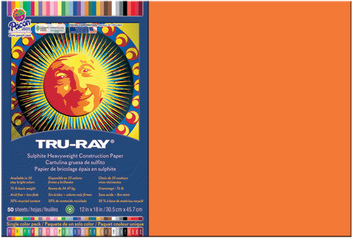CONSTRUCTION PAPER: 12"X18" ORANGE