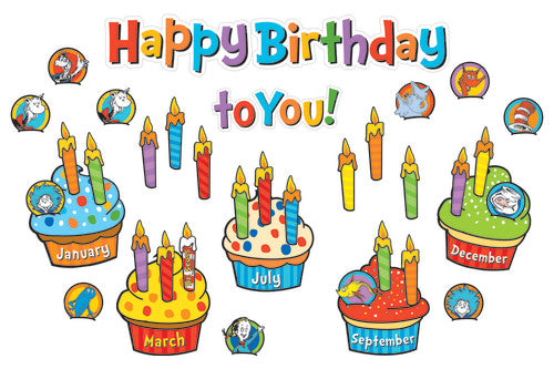 MINI BULLETIN BOARD SET: DR. SEUSS BIRTHDAY