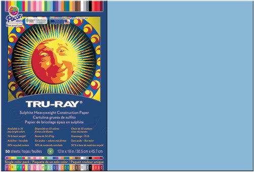 CONSTRUCTION PAPER: 12"X18" SKY BLUE
