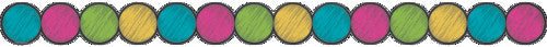 BORDER: CHALKBOARD BRIGHTS CIRCLES