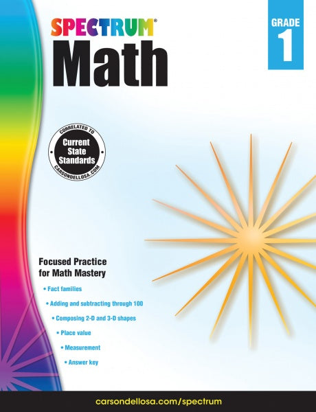 SPECTRUM COMMON CORE MATH GRADE 1