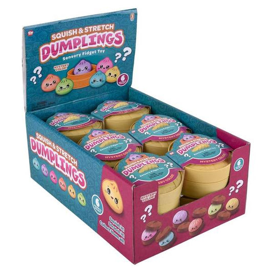 SQUISH & STRETCH DUMPLING MYSTERY COLORS 3.25"