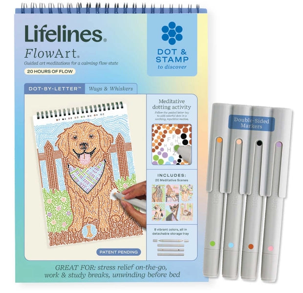 LIFELINES FLOWART DOT-BY-LETTER: WAGS & WHISKERS