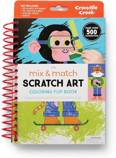 SCRATCH ART FLIP BOOK: ANIMALS