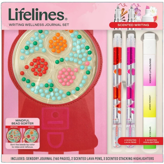 LIFELINES WRITING BUNDLE: GUMBALL JOURNAL, LAVA PENS, HIGHLIGHTERS