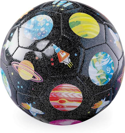 SOCCER BALL: GLITTER SPACE EXPLORER SIZE 3
