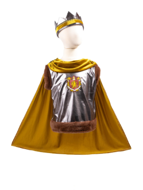 SIR WOLFHEART TUNIC, CAPE & CROWN SIZE 5-6