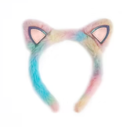 RAINBOW FURRY KITTY HEADBAND