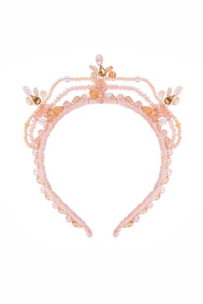 BLUSHING CRYSTALS BEADED TIARA
