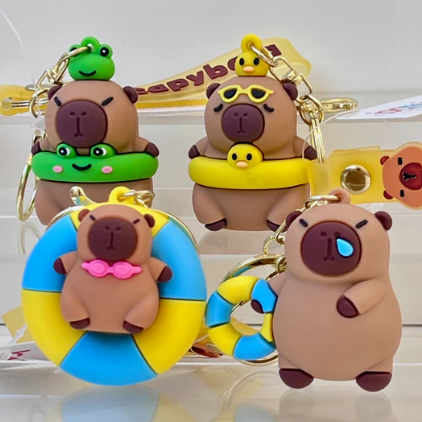 CAPYBARA POOL KEYCHAIN