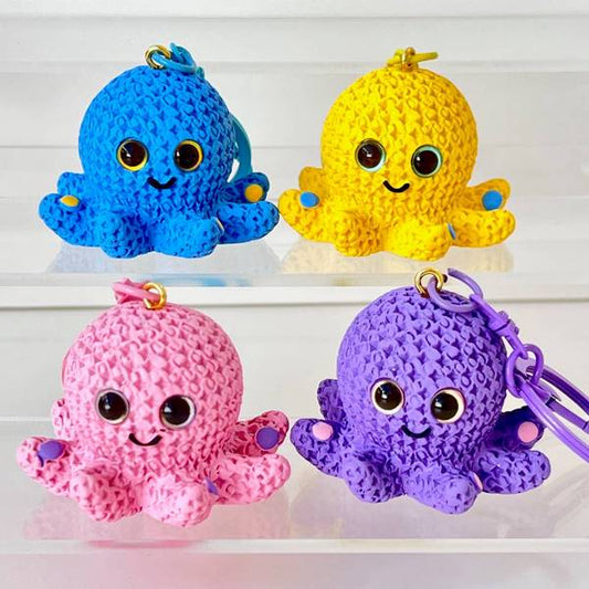 OCTOPUS KNITTED KEYCHAIN